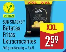 ALDI Sun Snacks Batatas Fritas Extracrocantes promoção