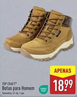 ALDI Top craft botas para homem promoção