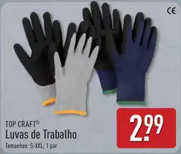 ALDI Top craft luvas de trabalho promoção