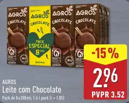 ALDI Agros leite com chocolate promoção