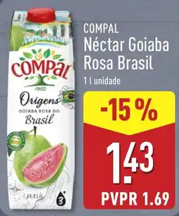 ALDI Compal Néctar Goiaba Rosa Brasil promoção