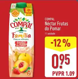 ALDI Compal Néctar Frutas do Pomar promoção