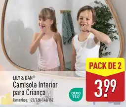 ALDI Camisola interior para criança lily & dan® promoção