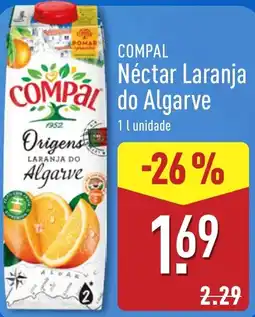 ALDI Compal Néctar Laranja do Algarve promoção