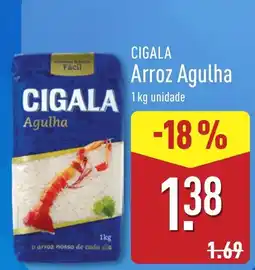 ALDI Cigala arroz agulha promoção