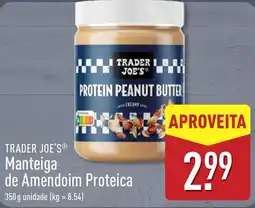 ALDI Trader Joe's manteiga de amendoim proteica promoção