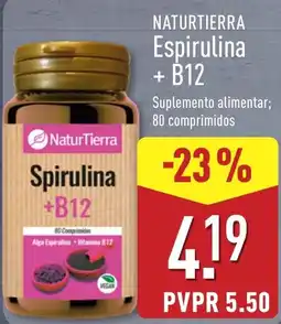 ALDI NaturTierra spirulina + b12 promoção