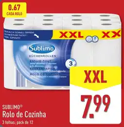 ALDI Sublimo Rolo de Cozinha promoção