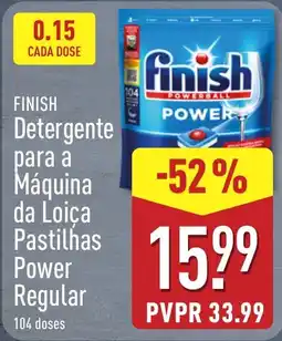 ALDI Finish Detergente para a Máquina da Loica Pastilhas Power Regular promoção