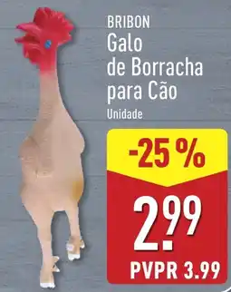 ALDI Bribon Galo de Borracha para Cão promoção