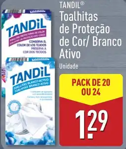 ALDI Tandil toalhitas de proteção de cor/ branco ativo promoção