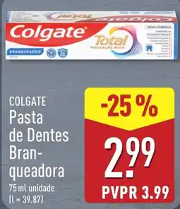ALDI Colgate pasta de dentes branqueadora promoção