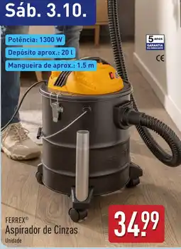 ALDI Ferrex aspirador de cinzas promoção