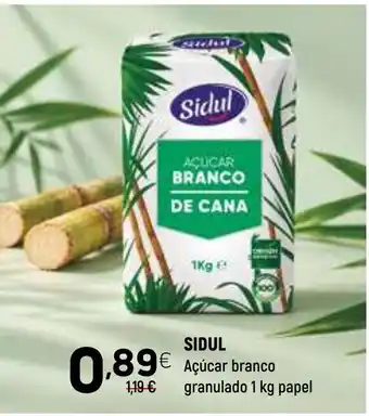 Sidul açúcar branco granulado