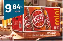 Coviran super bock cerveja 20 cl x 24 u. caixa economica promoção