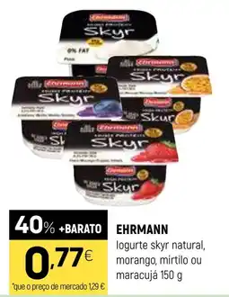 Coviran Ehrmann logurte skyr natural promoção