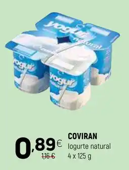 Coviran Coviran logurte natural promoção