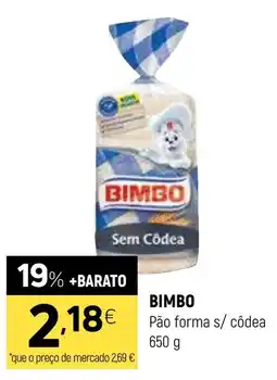 Coviran Bimbo pão forma s/ côdea promoção