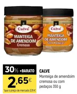 Coviran Calve manteiga de amendoim cremosa ou com pedaços promoção