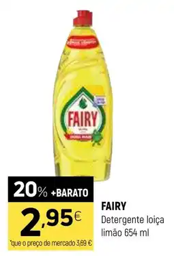 Coviran Fairy detergente loiça limão promoção