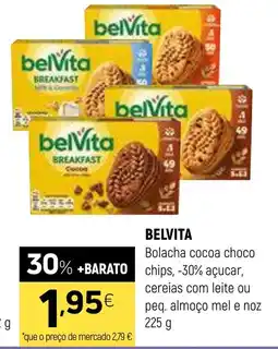 Coviran Belvita bolacha cocoa choco chips promoção