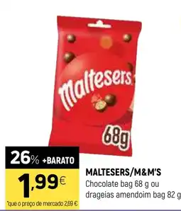 Coviran Maltesers chocolate bag promoção