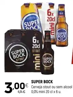 Coviran super bock cerveja stout ou sem alcool promoção