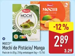 ALDI Mucci Mochi de Pistácio/ Manga promoção