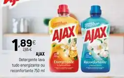 Coviran ajax detergente lava tudo energizante ou reconfortante promoção