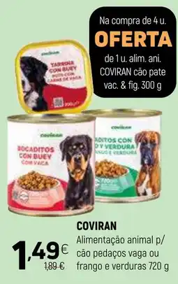 Coviran coviran alimento animal p/ cão pedaços vaga ou frango e verduras promoção