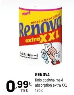Coviran Renova rolo cozinha maxi absorption extra xxl promoção