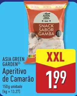ALDI Asia green garden aperitivo de camarão promoção