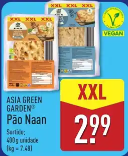 ALDI Asia green garden pão naan promoção
