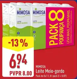 ALDI Mimosa Leite Meio-gordo promoção