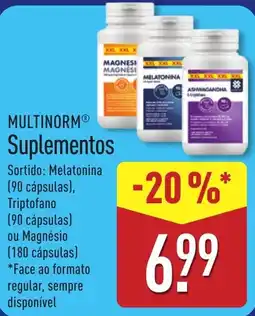 ALDI Multinorm suplementos promoção