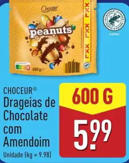 ALDI Choceur drageias de chocolate com amendoim promoção