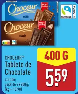 ALDI Choceur Tablete de Chocolate promoção