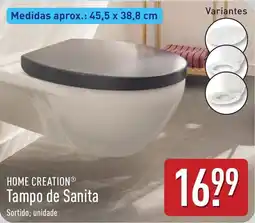 ALDI Home creation tampo de sanita promoção