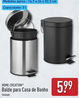 ALDI Home creation balde para casa de banho promoção