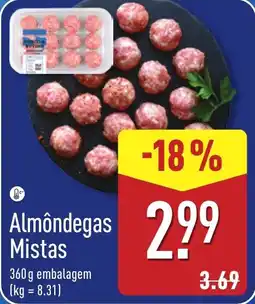 ALDI Almôndegas Mistas promoção