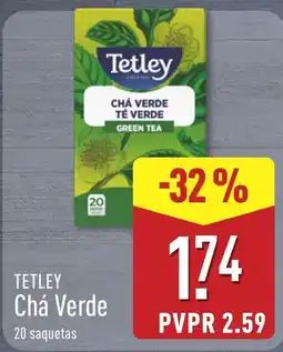 ALDI Tetley Chá Verde promoção