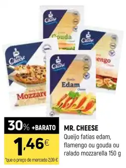 Coviran Mr. Cheese queijo fatias edam, flamengo ou gouda ou ralado mozzarella promoção