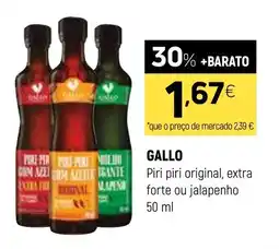 Coviran Gallo piri piri original, extra forte ou jalapeno promoção