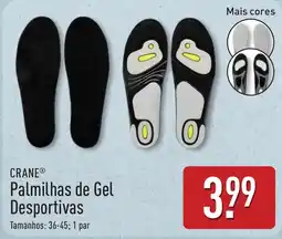 ALDI Crane palmilhas de gel desportivas promoção