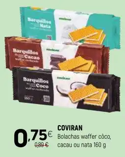 Coviran Coviran bolachas waffer coco, cacau ou nata promoção