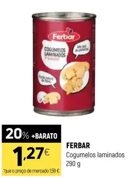 Coviran ferbar cogumelos laminados promoção