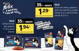 Coviran felix comida húmida gato gelatina promoção