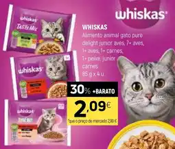 Coviran whiskas alimento animal gato pure promoção