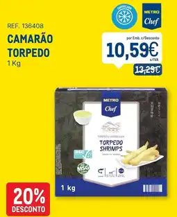 Makro Camarão torpedo promoção