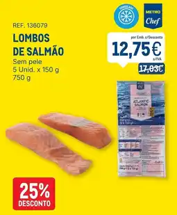Makro Lombos de salmão promoção